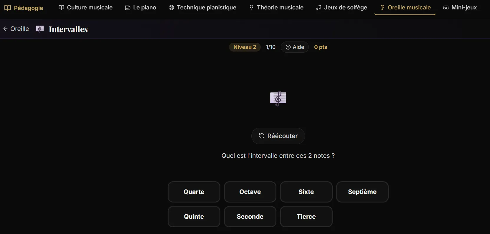 Exercice d'intervalles