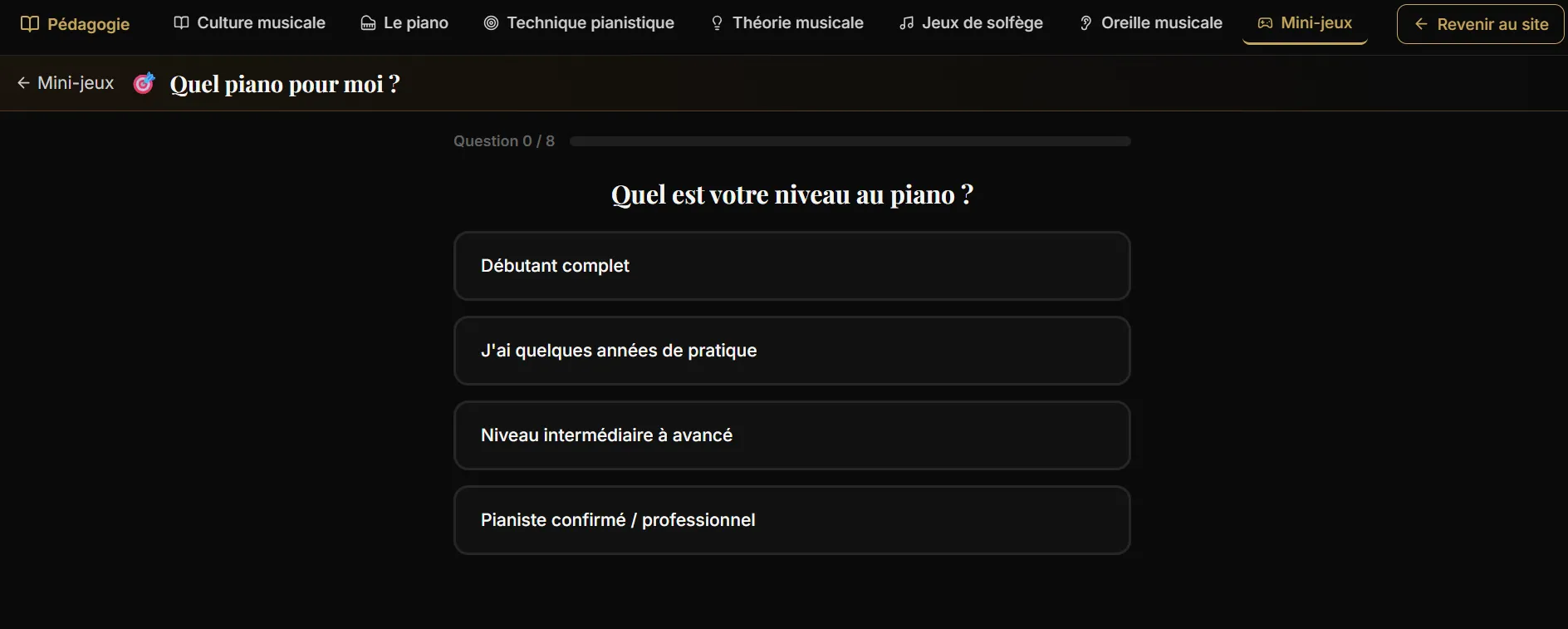 Quiz quel piano pour moi